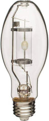 Philips - 100 Watt High Intensity Discharge Commercial/Industrial Medium Screw Lamp - 3,000°K Color Temp, 10,000 Lumens, 817 Volts, ED17P, 16,000 hr Avg Life - Exact Industrial Supply