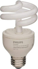 Philips - 14 Watt Fluorescent Residential/Office Medium Screw Lamp - 2,700°K Color Temp, 950 Lumens, 120 Volts, EL/mDT, 10,000 hr Avg Life - Exact Industrial Supply