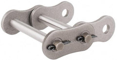 U.S. Tsubaki - 1-1/2" Pitch, ANSI 120-2, Cottered Roller Chain Connecting Link - For Use with Double Strand Chain - Exact Industrial Supply