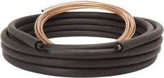 Mueller Industries - 35' Long, LL - 1/4, SL - 5/8" OD, Copper Refrigeration Tube - LL - .030, SL - .035" Wall Thickness, 11.45 Lb per Coil - Exact Industrial Supply