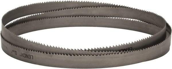 Lenox - 3 to 4 TPI, 13' 6" Long x 1-1/4" Wide x 0.042" Thick, Welded Band Saw Blade - Bi-Metal, Toothed Edge, Raker Tooth Set, Flexible Back, Contour Cutting - Exact Industrial Supply