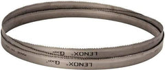 Lenox - 5 to 8 TPI, 12' 10" Long x 1" Wide x 0.035" Thick, Welded Band Saw Blade - Bi-Metal, Toothed Edge, Raker Tooth Set, Flexible Back, Contour Cutting - Exact Industrial Supply
