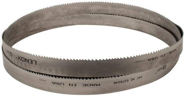 Lenox - 4 to 6 TPI, 12' Long x 1-1/4" Wide x 0.042" Thick, Welded Band Saw Blade - Bi-Metal, Toothed Edge, Raker Tooth Set, Flexible Back, Contour Cutting - Exact Industrial Supply