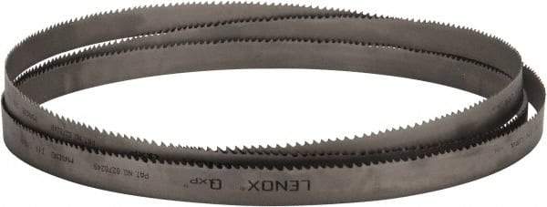 Lenox - 3 to 4 TPI, 15' 6" Long x 1-1/4" Wide x 0.042" Thick, Welded Band Saw Blade - Bi-Metal, Toothed Edge, Raker Tooth Set, Flexible Back, Contour Cutting - Exact Industrial Supply
