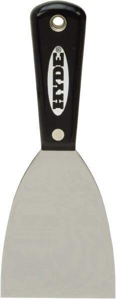 Hyde Tools - Flexible High Carbon Steel 1-Edge Scraper - 3" Blade Width, Nylon Handle - Exact Industrial Supply