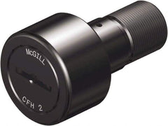 McGill - 5/8" Roller Diam x 7/16" Width, 1/4" Stud Diam x 3/4" Length, Sealed Heavy Stud Cam Follower - Steel, 5/16" Thread Length, 5/16-24 Thread, 1.22" OAL, 955 Lb Dynamic Cap, 2,480 Lb Static Cap - Exact Industrial Supply