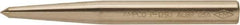 Ampco - 1/2" Nonsparking Center Punch - 5" OAL, Nickel Aluminum Bronze - Exact Industrial Supply