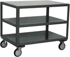 Jamco - Heavy Duty Transporter Mobile Table - Steel, Gray, 36" Long x 48" Deep x 34" High - Exact Industrial Supply