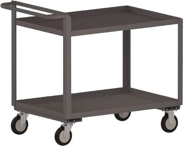 Jamco - 1,200 Lb Capacity, 18" Wide x 36" Long x 30" High Standard Utility Cart - 2 Shelf, Steel - Exact Industrial Supply