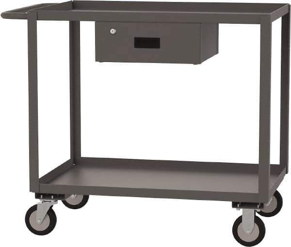 Jamco - 1,200 Lb Capacity, 36" Wide x 30" Long x 39" High Service Cart - 2 Shelf, Steel - Exact Industrial Supply