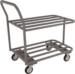 Jamco - 1,200 Lb Capacity, 24" Wide x 48" Long x 27" High Tubular Frame Cart - 2 Shelf, Steel - Exact Industrial Supply