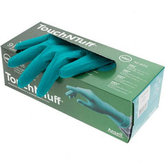 Disposable Gloves: Nitrile Green, Textured Fingers, FDA Approved, Static Dissipative