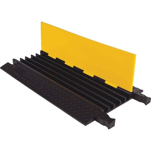 Checkers - On Floor Cable Covers Cover Material: Polyurethane Number of Channels: 5 - Exact Industrial Supply