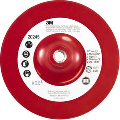 3M - 7" Diam Hook & Loop Disc Backing Pad - Extra Hard Density, 8,500 RPM - Exact Industrial Supply