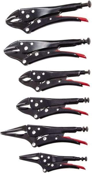 Proto - 6 Piece Locking Plier Set - Exact Industrial Supply