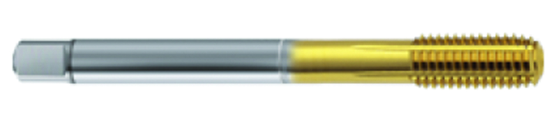 M12 x 1.50 Dia. - 6HX - 5 FL - Cobalt Semi-Bott Tap-TiN FORM-C DIN 374 - Exact Industrial Supply
