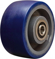 Hamilton - 6 Inch Diameter x 3 Inch Wide, Polyurethane Mold on to Cast Iron Center Caster Wheel - 1,800 Lb. Capacity, 3-1/4 Inch Hub Length, 3/4 Inch Axle Diameter, Sealed Precision Ball Bearing - Exact Industrial Supply