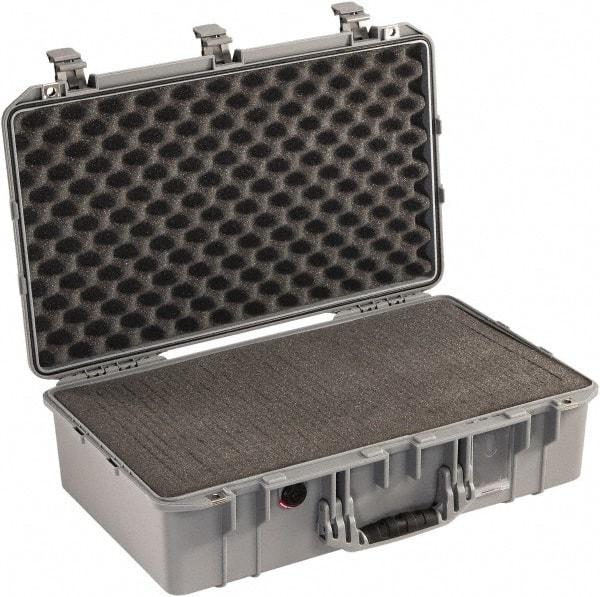 Pelican Products, Inc. - 15-15/32" Wide x 8-15/64" High, Aircase w/Foam - Silver - Exact Industrial Supply