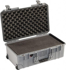 Pelican Products, Inc. - 13-31/32" Wide x 8-63/64" High, Aircase w/Foam - Silver - Exact Industrial Supply