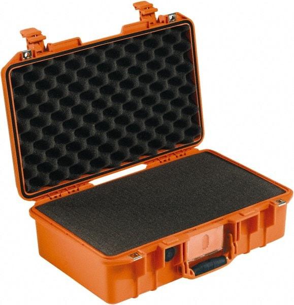 Pelican Products, Inc. - 12-51/64" Wide x 6-57/64" High, Aircase w/Foam - Orange - Exact Industrial Supply