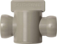 Loc-Line - 10 Piece, 3/4" ID Coolant Hose In-Line Check Valve - Female to Ball Connection, Acetal Copolymer Body, Unthreaded, Use with Loc-Line Modular Hose Systems - Exact Industrial Supply