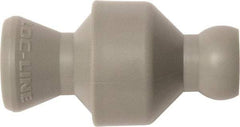 Loc-Line - 10 Piece, 1/4" ID Coolant Hose In-Line Check Valve - Female to Ball Connection, Acetal Copolymer Body, Unthreaded, Use with Loc-Line Modular Hose Systems - Exact Industrial Supply