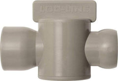 Loc-Line - 10 Piece, 3/4" ID Coolant Hose Female NPT Valve - Female to Female Connection, Acetal Copolymer Body, NPT, Use with Loc-Line Modular Hose Systems - Exact Industrial Supply