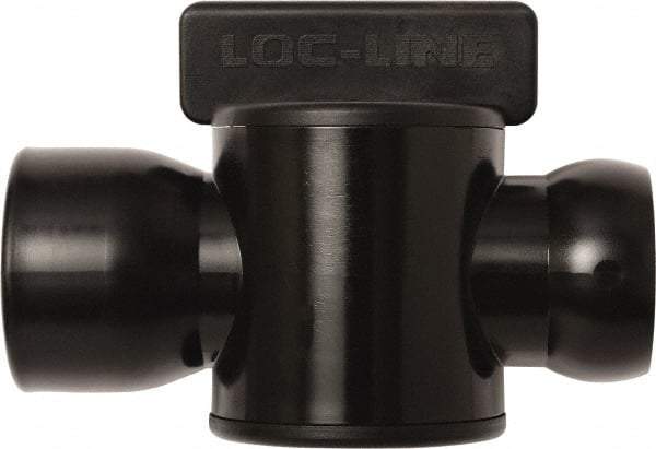 Loc-Line - 10 Piece, 3/4" ID Coolant Hose Female NPT Valve - Female to Female Connection, Acetal Copolymer Body, NPT, Use with Loc-Line Modular Hose Systems - Exact Industrial Supply
