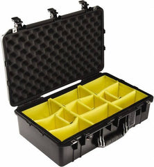 Pelican Products, Inc. - 15-15/32" Wide x 8-15/64" High, Aircase w/Divider - Black - Exact Industrial Supply