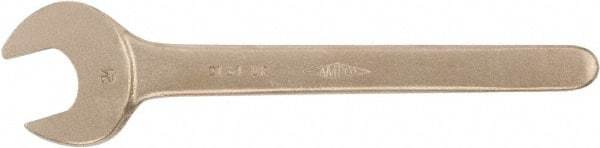 Ampco - 21mm Nonsparking Standard Open End Wrench - Single End, Plain Finish - Exact Industrial Supply