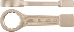 Ampco - 94mm 12 Point Striking Box Wrench - Single End, Aluminum Bronze, Plain Finish - Exact Industrial Supply