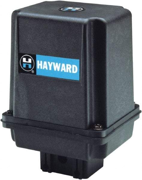Hayward - 1/2 & 2" Pipe, 250 psi WOG Rating, PVC Electric Actuated Ball Valve - EPDM Seal, Full Port, 250 WSP Rating - Exact Industrial Supply