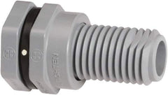 Hayward - 3" CPVC Plastic Pipe Bulkhead Tank Adapter - Schedule 80, Socket x Socket End Connections - Exact Industrial Supply