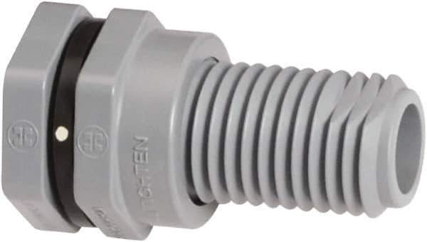 Hayward - 2" CPVC Plastic Pipe Bulkhead Tank Adapter - Schedule 80, Socket x Thread End Connections - Exact Industrial Supply