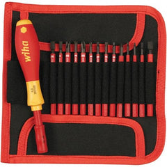 Wiha - Interchangeable Bit Screwdriver Handle - Phillips, Torx & Square Tip - Exact Industrial Supply