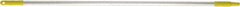Vikan - 52 x 1" Aluminum Squeegee Handle - European Threaded Connection, Yellow - Exact Industrial Supply