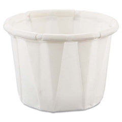 DART - Paper Portion Cups, .5 oz, White, 250/Bag, 20 Bags/Carton - Exact Industrial Supply