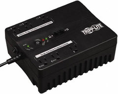 Tripp-Lite - 15 Amp, 350 VA, Flat Pack Mount Standby Backup Uninterruptible Power Supply - Backup 3.1 min with Full Load & 12 min with Half Load, 120 VAC Input & Output, 180 Watt Output, 1 Phases, 6 Outlets - Exact Industrial Supply