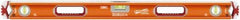 SAVAGE by SWANSON - Magnetic 36" Long 3 Vial Box Beam Level - Aluminum, Orange - Exact Industrial Supply