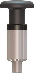 Made in USA - 1/2" Pin Diam, 0.86" Usable Length, Pull Knob Handle Quick Release Pin - 3.97" OAL - Exact Industrial Supply