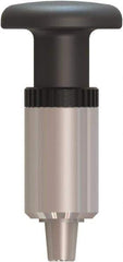Made in USA - 1/2" Pin Diam, 0.62" Usable Length, Pull Knob Handle Quick Release Pin - 3.77" OAL - Exact Industrial Supply