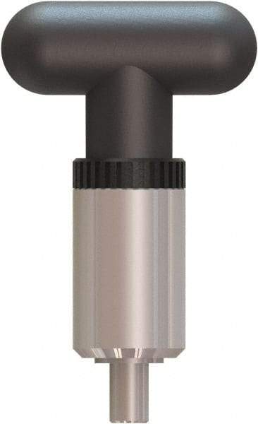 Made in USA - 5/16" Pin Diam, 0.61" Usable Length, T Handle Quick Release Pin - 3.79" OAL - Exact Industrial Supply