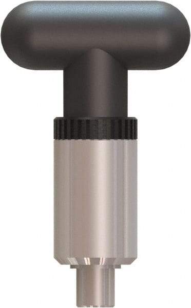 Made in USA - 1/2" Pin Diam, 0.57" Usable Length, T Handle Quick Release Pin - 4" OAL - Exact Industrial Supply