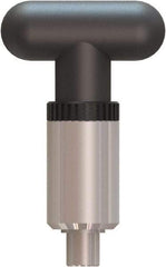 Made in USA - 1/2" Pin Diam, 0.57" Usable Length, T Handle Quick Release Pin - 4" OAL - Exact Industrial Supply