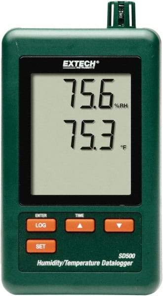 Extech - 32 to 122°F, 10 to 90% Humidity Range, Temp Recorder - Exact Industrial Supply