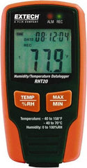 Extech - -40 to 158°F, 0 to 100% Humidity Range, Temp Recorder - Exact Industrial Supply