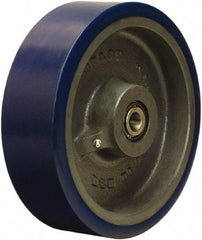 Hamilton - 10 Inch Diameter x 3 Inch Wide, Polyurethane on Cast Iron Caster Wheel - 3,240 Lb. Capacity, 3-1/2 Inch Hub Length, 3/4 Inch Axle Diameter, Tapered Roller Bearing - Exact Industrial Supply