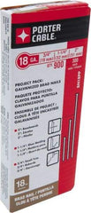 Porter-Cable - 18 Gauge 2" Long Brad Nails for Power Nailers - Steel, Galvanized Finish, Smooth Shank, Straight Stick Collation, Brad Head, Chisel Point - Exact Industrial Supply