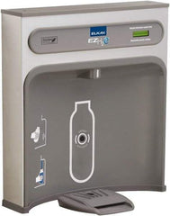 Halsey Taylor - 8 GPH Cooling Capacity Retro Fit Water Cooler & Fountain - Retro-Fit Bottle Filling Station, 20 to 105 psi, 0.20 hp, Stainless Steel - Exact Industrial Supply