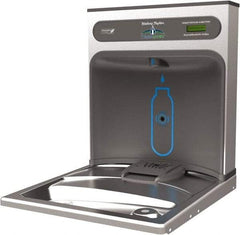 Halsey Taylor - 8 GPH Cooling Capacity Retro Fit Water Cooler & Fountain - Retro-Fit Bottle Filling Station, 20 to 105 psi, 0.20 hp, Stainless Steel - Exact Industrial Supply